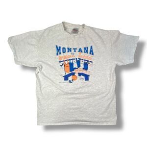 Vintage 90s Oneita Montana Billings Basketball T-Shirt Size Extra Large